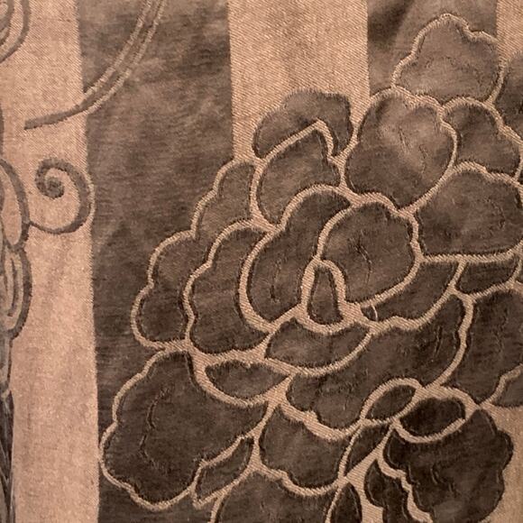 HAIDER ACKERMANN Size M Brown Jacquard Linen Silk Casual Pants - Picture 2 of 7